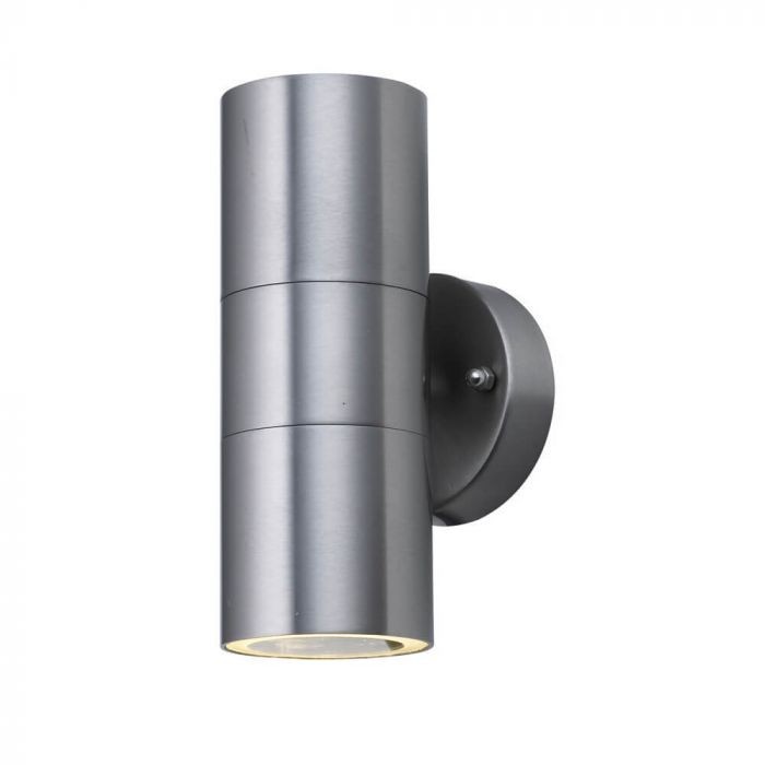 Buiten wandlamp 11.6cm RVS 220V max 75W IP44 Buiten wandlamp 11.6cm RVS 220V max 75W IP44